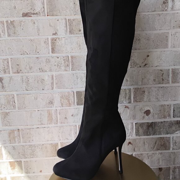 Jessica Simpson Nicolosi Over The Knee Black Stiletto High Heel Boots Women’s - Picture 1 of 6